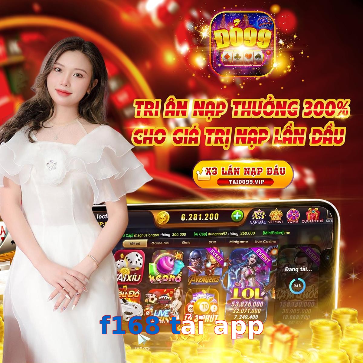 f168 tải app